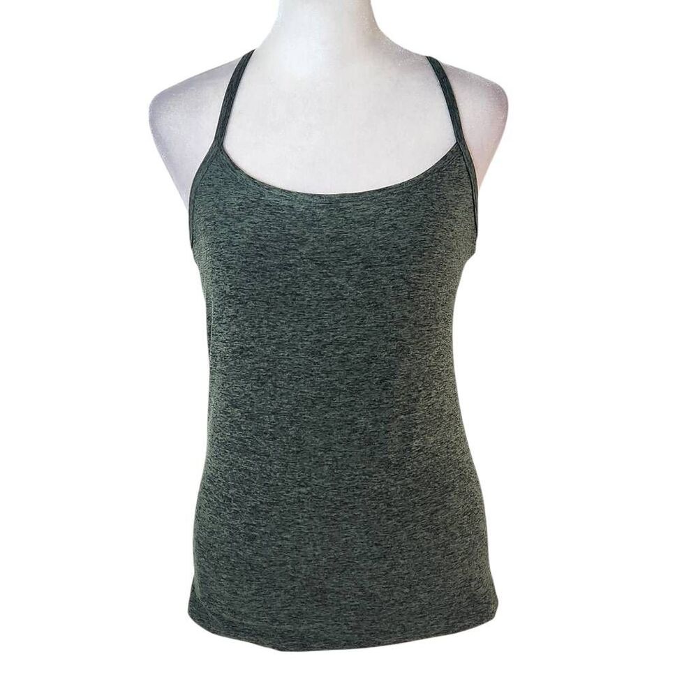 Interval Green Activewear Tank Top Size Large Green Athletic Top